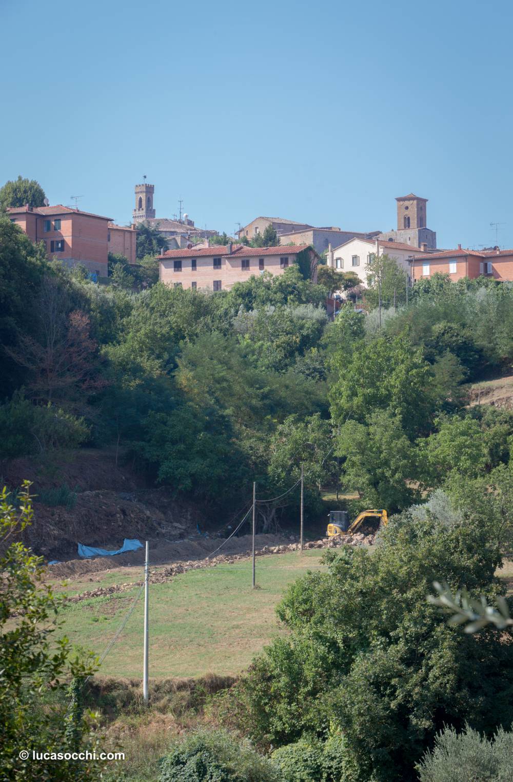 area del ritrovamento a volterra